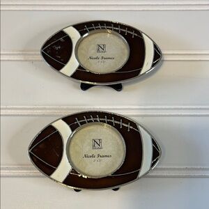 Nicole Frames Mini Football Photo Frames bundle of 2 new